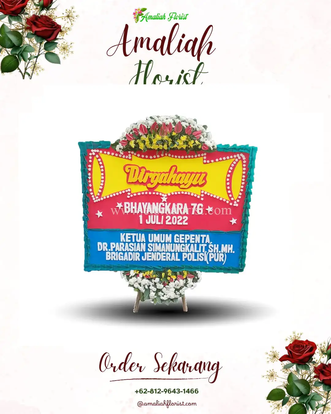 Papan Bunga HUT Ulang Tahun Tumpukrenteng